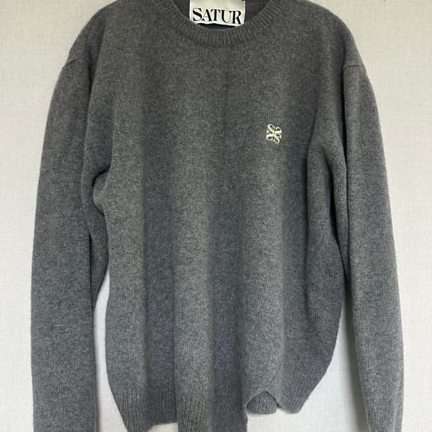 세터 언발 캐시미터니트 차콜M