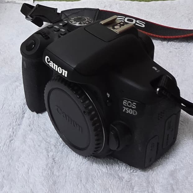 캐논 EOS 750D DSLR 카메라 바디만 팝니다.
