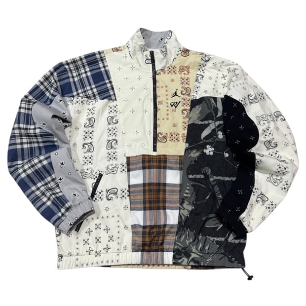 나이키 조던 x 러셀 웨스트브룩 패치워크 아노락 자켓