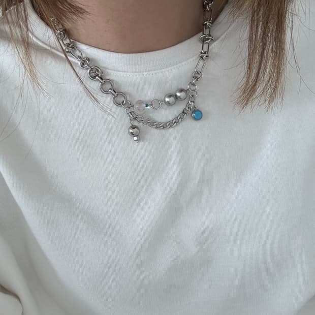 Blue point necklace