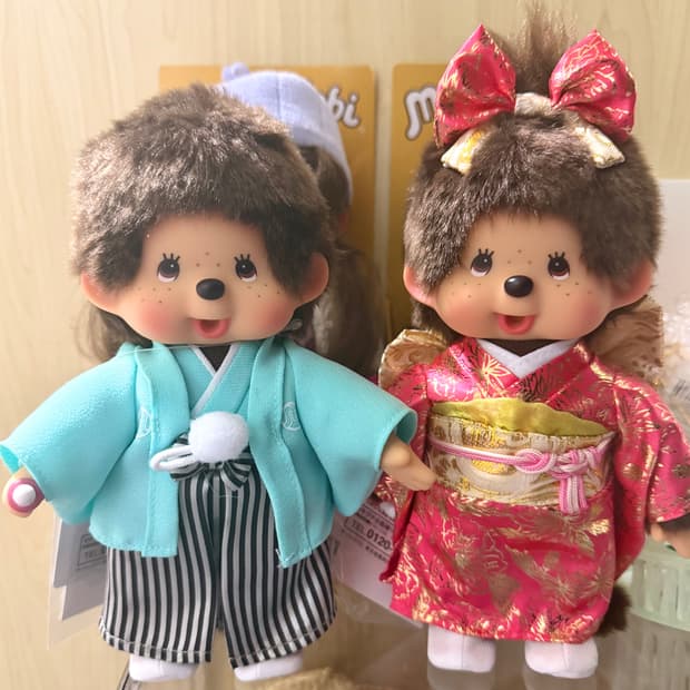 몬치치 기모노 커플 세트