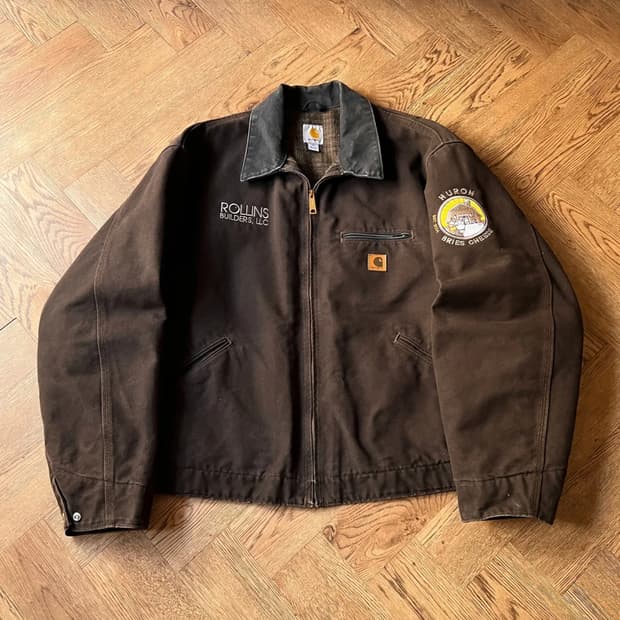 [3XL]칼하트 USA J97 디트로이트 다크브라운 워크자켓