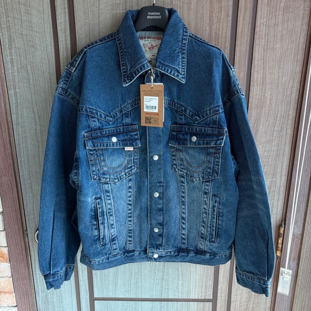 새상품(L)트루릴리젼 데님 트러커 자켓 인디고