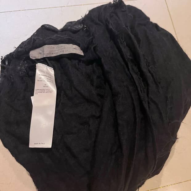 릭오웬스 실크 캐시미어 스카프