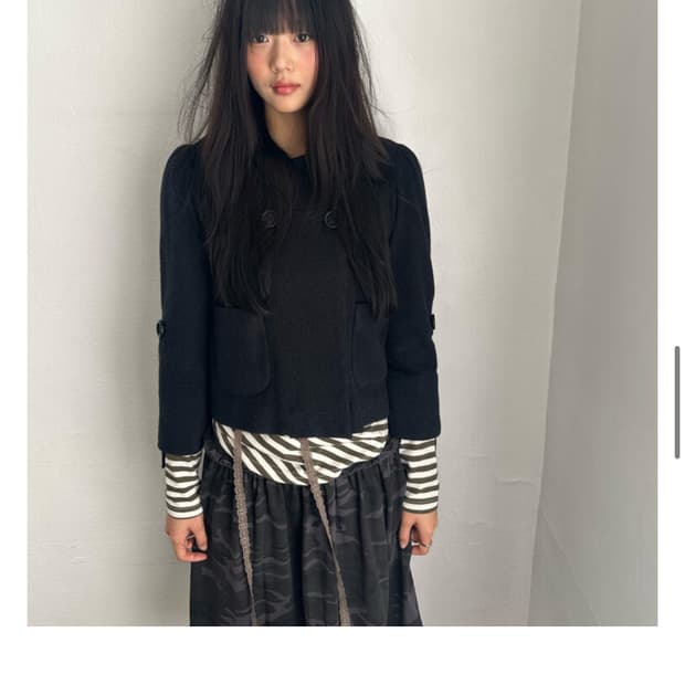 인앤양인하모니 Popo cardigan jk, black