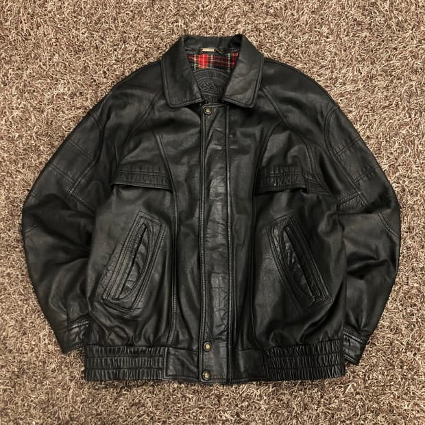 타운젠트 양가죽 봄버 레더 가죽 자켓