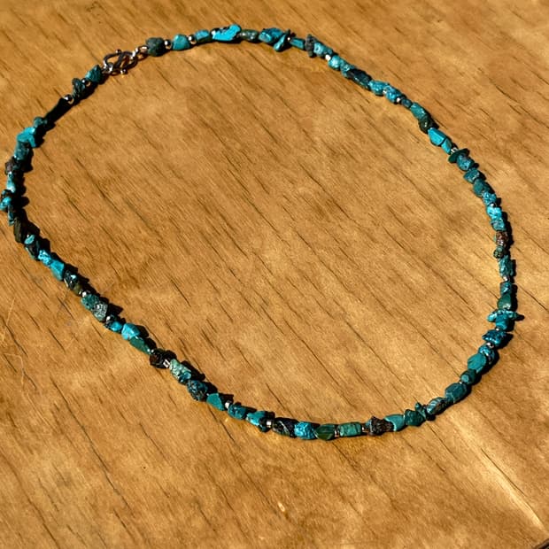 실버 비즈 터키석 네크리스 목걸이 인디언주얼리 네이티브아메리칸