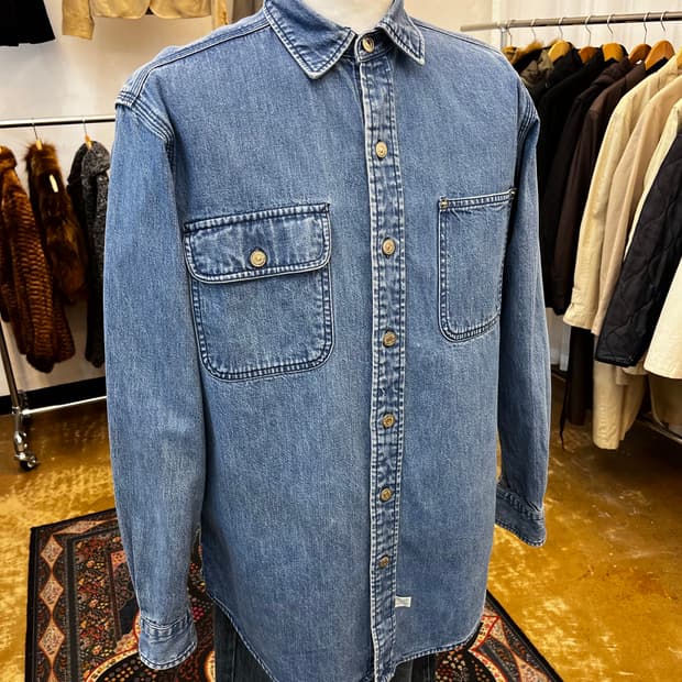 폴로 랄프 로렌 포켓 데님 셔츠