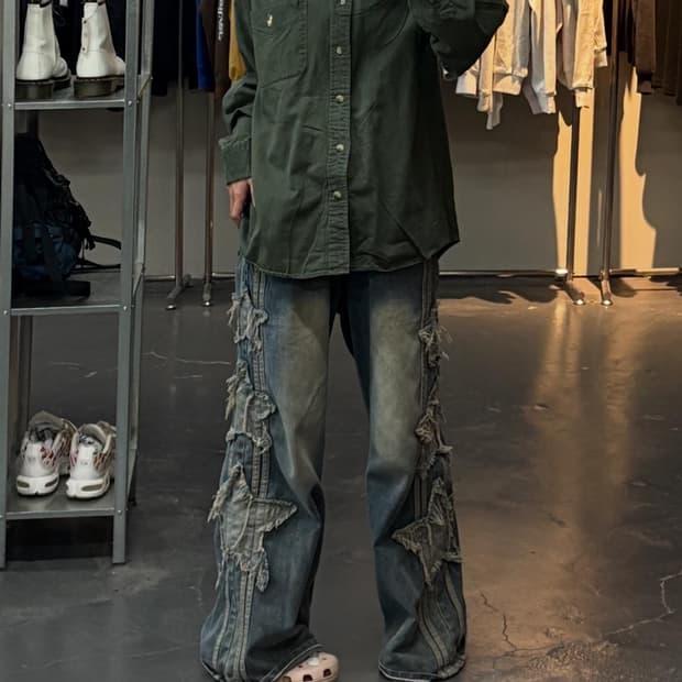 폴로랄프로렌 포니로고 다크그린 클래식핏 셔츠 A2764