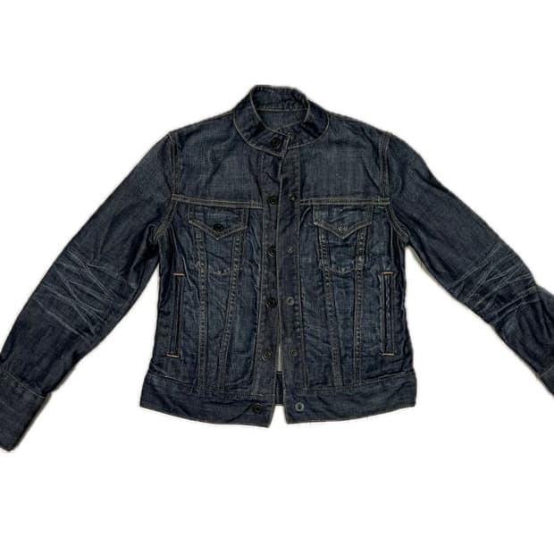GAP 차이나넥 데님 숏자켓 XXS