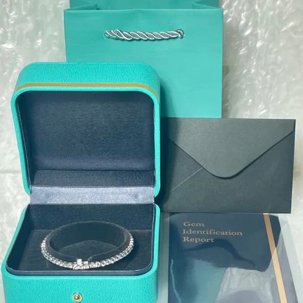 *새상품*랩그로운다이아몬드 5.6CT 14K금 테니스 팔찌