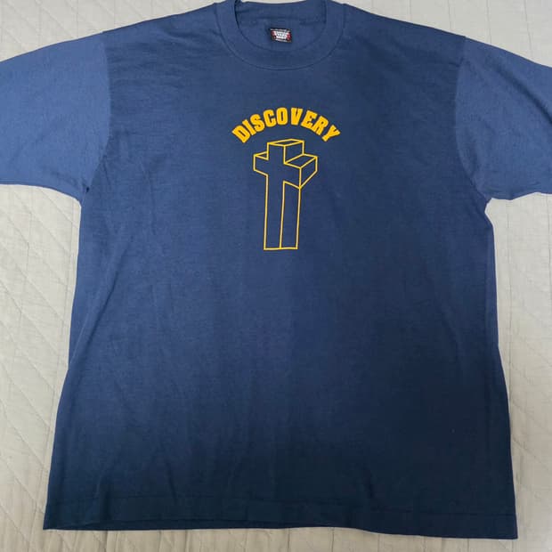 [XL] 90s 지저스 크로스 JESUS 빈티지 티셔츠 네이비