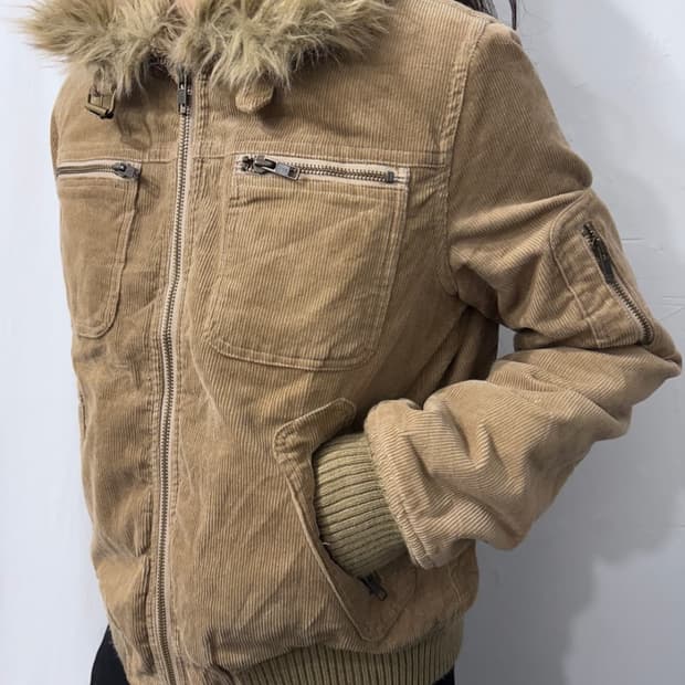 빈티지 코듀로이 털 자켓