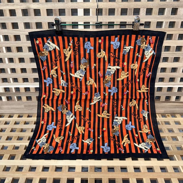 빈티지 고양이 반다나 