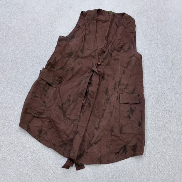 99 옹크씨 천연염색 인견 원피스 0416E