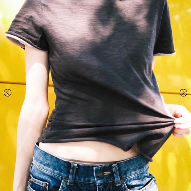 leekie 2 R.L T-shirts 반팔 차콜 베이비핏