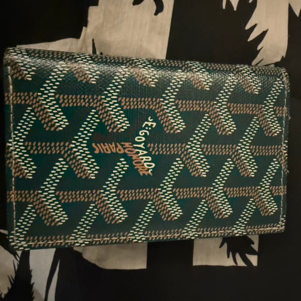 고야드 생피에르 카드 홀더 그린 카드지갑