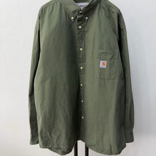 정품) 칼하트 올리브 그린 셔츠 XL