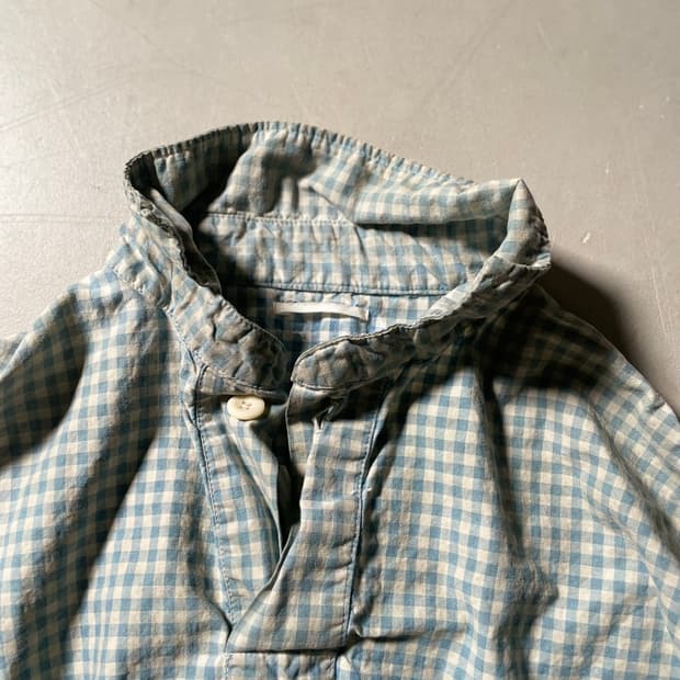 H•d One off denim Check Pattern shirt