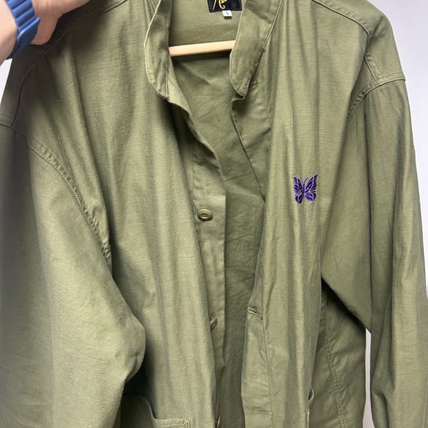 니들스 needles sc 아미 셔츠 백사틴 L 사이즈