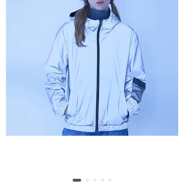 N-O-T 리플렉트 방수 후드집업 블랙 2(b사이즈