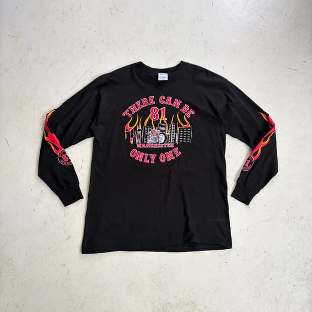 00s M&O 빈티지 불꽃프레임 롱슬리브 L