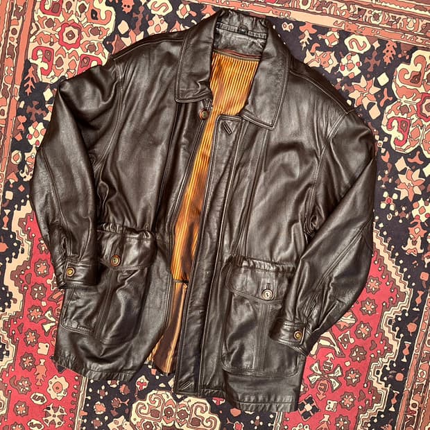 ( L-XL ) 가죽자켓 레더자켓 가죽카코트 가죽롱자켓 가죽롱 밀리터리