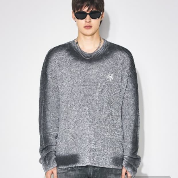 메종미네드 BLACK DYEING OVER KNIT