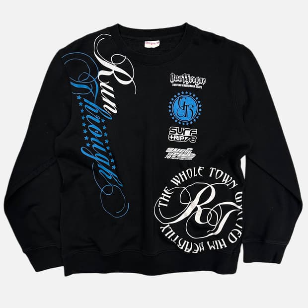 surfer printing sweatshirt