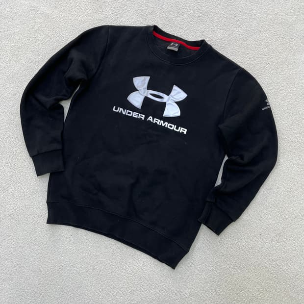 L 언더아머 빅로고 맨투맨 0415M