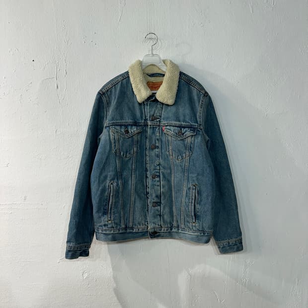 리바이스 양털 데님 청자켓 M