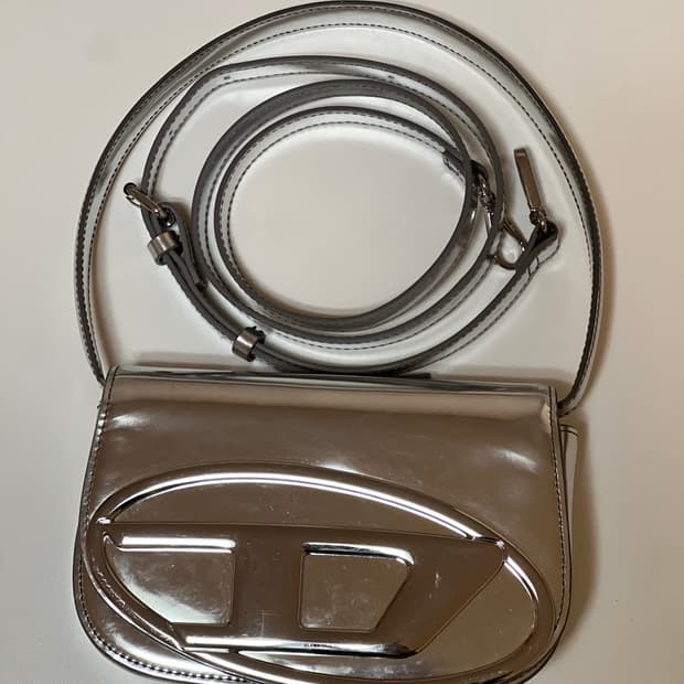 Diesel 1DR Shoulder Bag in Mirrored Leat