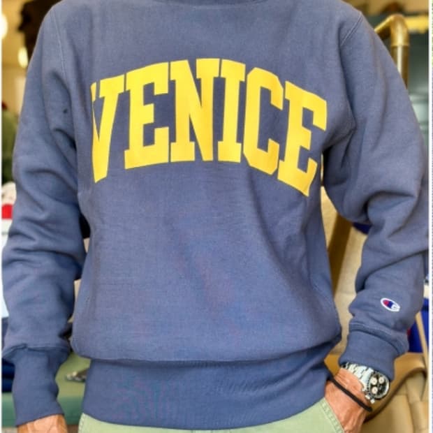 [L] 챔피온 재팬 리버스 위브 VENICE 크루넥 스웻셔츠 다크네이비