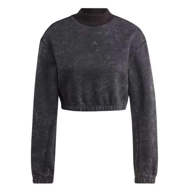 아디다스 워싱 크롭 맨투맨