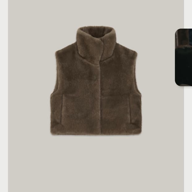 바이미나 25년형 에코퍼 베스트 베이지색상