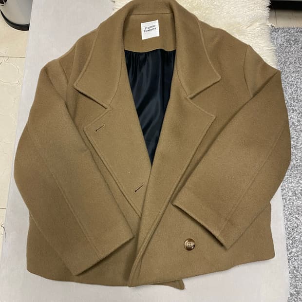 스튜디오 톰보이 숏 모직 자켓 숏 코트 55