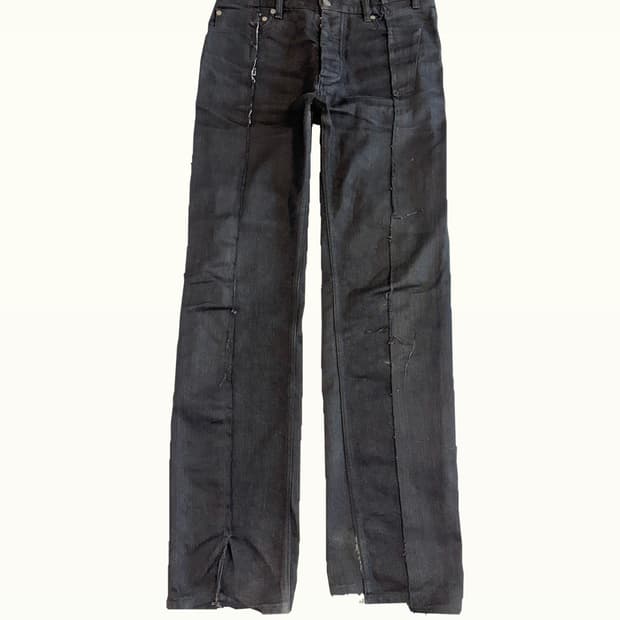 마르지엘라 리워크 컷팅 스트레이트진