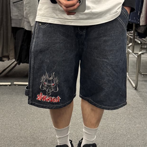 33) 아메리칸 빈티지 스트릿 힙합팬츠 카펜터 워크팬츠 반바지 데님