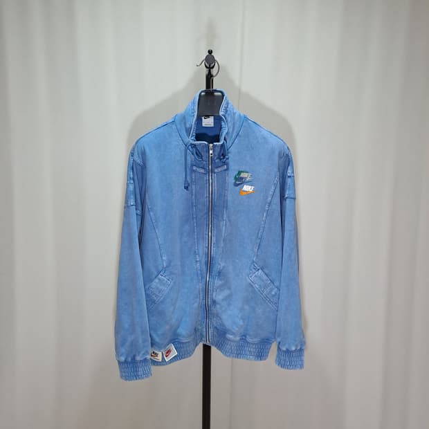 (택포) 나이키 NSW 워시드데님 멀티스우시 터틀넥 자켓 XL B121