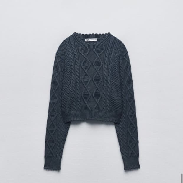 자라 크롭 니트 0021/008/200