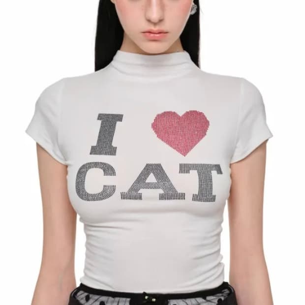 I love cat 반목티 