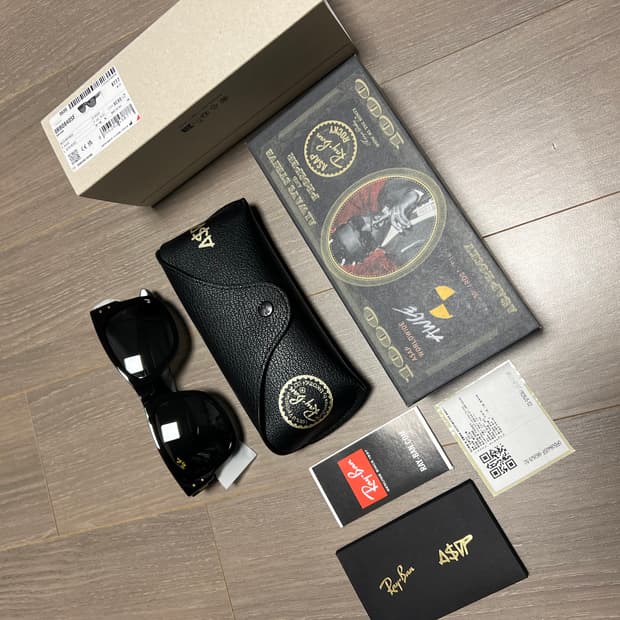 [새상품] 레이밴 메가 웨이페러 선글라스 올블랙 A$AP ROCKY