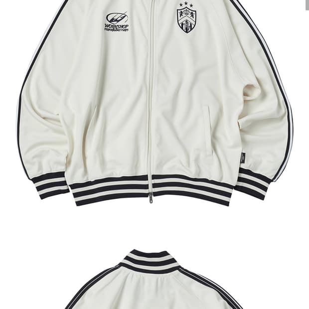 트래블 져지 트랙 자켓 화이트