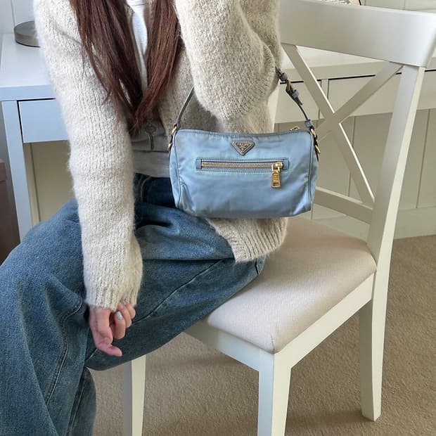 프라다 나일론 포치 미니백