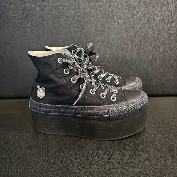 마일리 사이러스 x 컨버스 척 테일러 올스타 플랫폼 하이