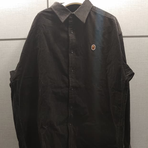 [L]베이프 코듀로이 미니사루 셔츠