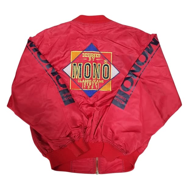 ✨ (바배) 모노 스포츠 90s 올드스쿨 레이싱 봄버 자켓 
