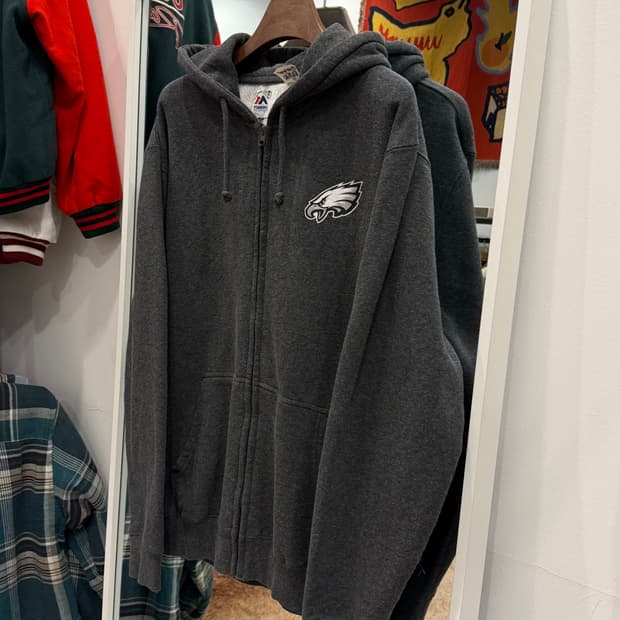 Majestic 마제스틱 NFL 필라델피아 이글스 스웻 후드 집업