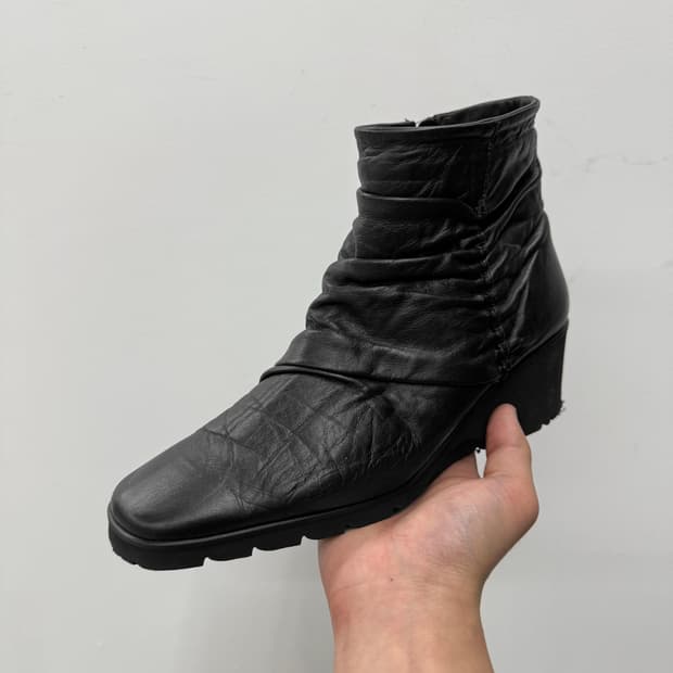 fizz reen 링클 레더 부츠