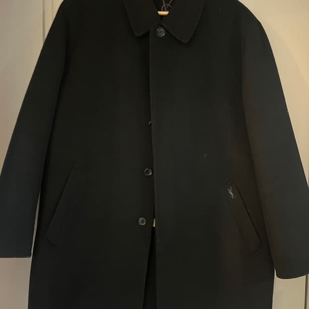 yvessaint laurent 모직 코트